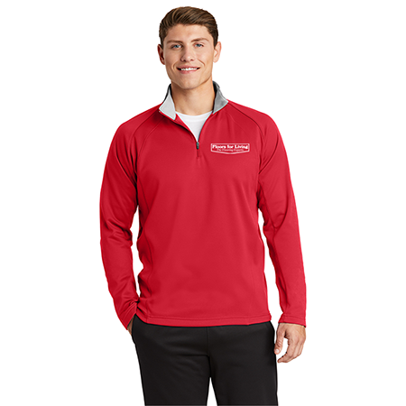 Sport-Tek Red, Half-Zip Pullover